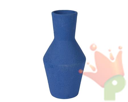 VASO IN TERRACOTTA BLUE  H.21X11 CM