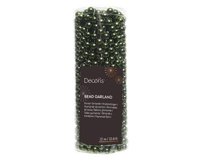 GHIRLANDA DI PERLE VERDE PINO
