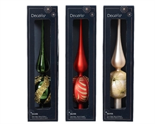 PUNTALE PER ALBERO ROSSO/VERDE ASSORTITO H.31 CM