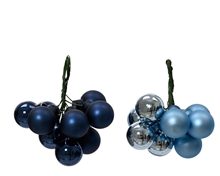 GRAPPOLO 10 PALLINE BLU/AZZURRO 2 CM 1 PZ ASSORTITO