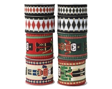 NASTRO NATALIZIO IN POLIESTERE MISURE ASSORTITE