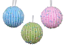 PALLINA DI NATALE CON ZUCCHERINI 3 COL ASSORTITI