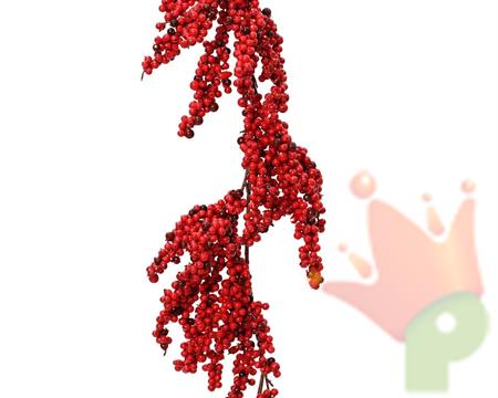 GHIRLANDA DI BACCHE ROSSE 130 CM