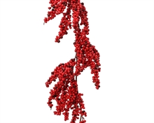GHIRLANDA DI BACCHE ROSSE 130 CM