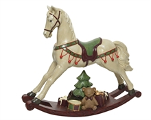 CAVALLO A DONDOLO STILE VINTAGE 55X48 CM