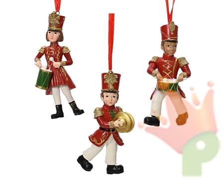 PENDENTE SOLDATO IN POLIRESINA H.12 CM 3 ASS