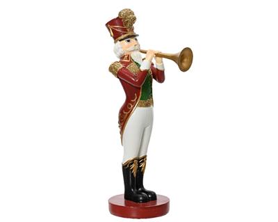 SCHIACCIANOCI CON TROMBA IN POLIRESINA H.25X12X7,5 CM