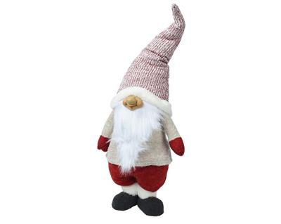 GNOMO CON CAPPELLO ROSSO E BIANCO H.85CM