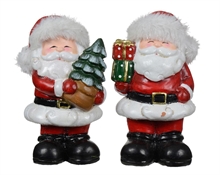 BABBO NATALE TERRACOTTA CON REGALI/ALBERO H.18,9 CM 1 PZ