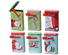 SCATOLA REGALO NATALIZIA IN LATTA MAIL BOX 6 AS