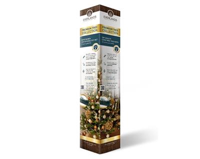Presentation colomn es-it-po-no cardboard