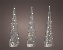 ALBERO IN VETRO CON MICROLED 3 ASSORTITI