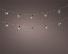 CATENA LANTERNE 8 LED BIANCO CALDO 140 CM