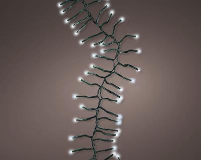 CATENA DI LUCI 936 LED BIANCO FREDDO 12 MT 8 GIOCHI EFFETTO SCIN