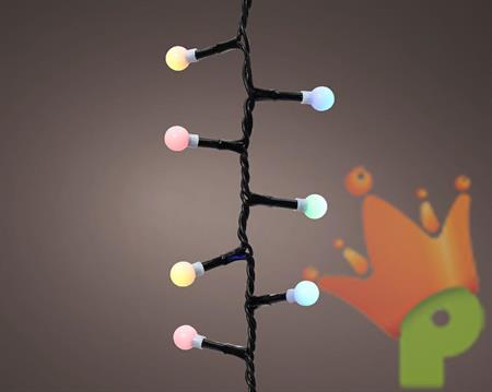 CATENA DI LUCI A CILIEGIA 750 LED MULTICOLOR 16 MT 8 GIOCHI