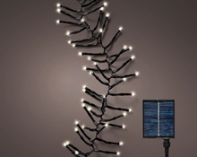 CATENA DI LUCI CON PANNELLO SOLARE 768 LED BIANCO FREDDO 7MT