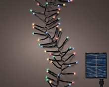 CATENA DI LUCI CON PANNELLO SOLARE 768 LED MULTICOLOR 7 MT