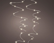CATENA DI LUCI 100 MICROLED BIANCO CALDO 495 CM 8 GIOCHI