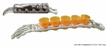 BRACCIO SCHELETRO CON 5 BICCHIERINI SHOT 37ML