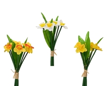 BOUQUET NARCISI SU STELO COLORE ASSORTITO 13XH.25 CM