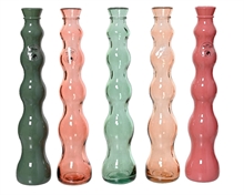 VASO IN VETRO RICICLATO 7XH.32 CM 1 PZ ASSORTITO