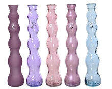 VASO IN VETRO RICICLATO 7XH.32 CM 1 PZ ASSORTITO