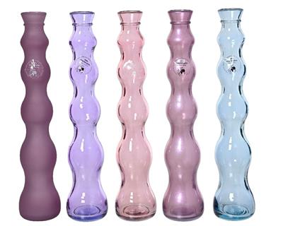 VASO IN VETRO RICICLATO 7XH.32 CM 1 PZ ASSORTITO