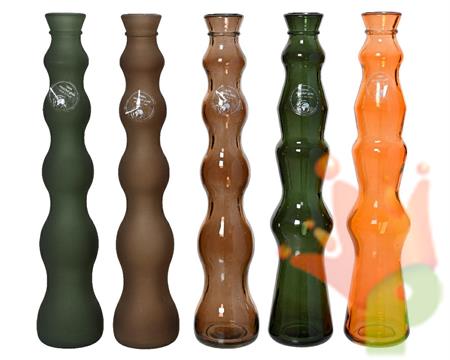VASO IN VETRO RICICLATO 7XH.32 CM 1 PZ ASSORTITO
