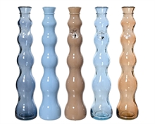 VASO IN VETRO RICICLATO 7XH.32 CM 1 PZ ASSORTITO