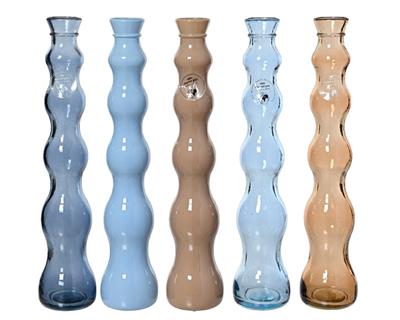 VASO IN VETRO RICICLATO 7XH.32 CM 1 PZ ASSORTITO