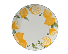 PIATTO IN CERAMICA DECORO LIMONI 26,5 CM