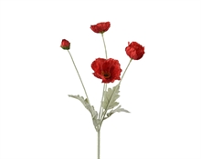 RAMETTO PAPAVERI ROSSI H.67 CM