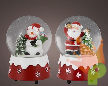 CARILLON NATALIZIO BABBO NATALE/PUPAZZO DI NEVE 14,5X10CM 1 PZ A