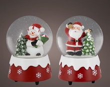 CARILLON NATALIZIO BABBO NATALE/PUPAZZO DI NEVE 14,5X10CM 1 PZ A
