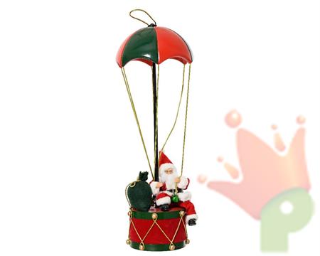 BABBO NATALE CON MONGOLIERA IN PLASTICA H.60X21X21 CM