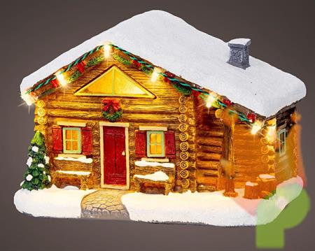 CASA IN MONTAGNA LUMINOSA CON LED BIANCO CALDO PER VILLAGGIO NAT