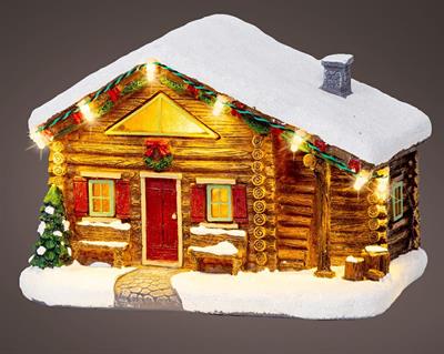 CASA IN MONTAGNA LUMINOSA CON LED BIANCO CALDO PER VILLAGGIO NAT