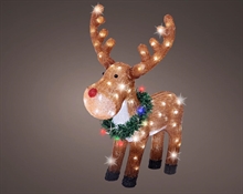 RENNA IN ACRILICO 100 LED BIANCO FREDDO LUCE FISSA H.58X45X36CM