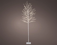 ALBERO BIANCO LUMINOSO IN PVC 720 MICROLED BIANCO CALDO H.180CM