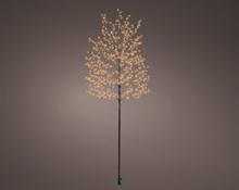 ALBERO NERO LUMINOSO IN PVC 720 MICROLED CALDO CLASSIC H.180CM