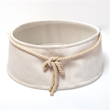 COPRIBASE IN VELLUTO BIANCO 65X53X23CM