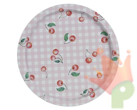 PIATTO DECORO CILIEGIE 24CM
