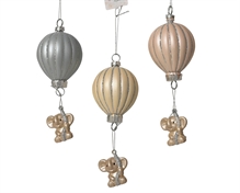 PENDENTE MONGOLFIERA GLITTERATO 17CM 3ASS