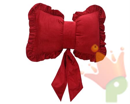 CUSCINO FIOCCO CON RICCIATURA IN VELLUTO 50X10CM