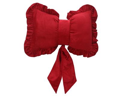 CUSCINO FIOCCO CON RICCIATURA IN VELLUTO 50X10CM