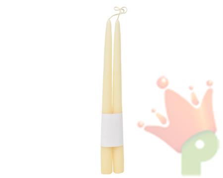 CANDELE CONICHE AVORIO 32CM 2PZ