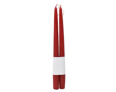 CANDELE CONICHE ROSSO 32CM 2PZ