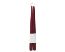 CANDELE CONICHE BORDEAUX 32CM 2PZ