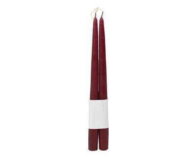 CANDELE CONICHE BORDEAUX 32CM 2PZ
