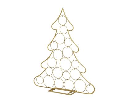 ALBERO IN FERRO CON AGGANCI PER DECORAZIONI ORO 96CM